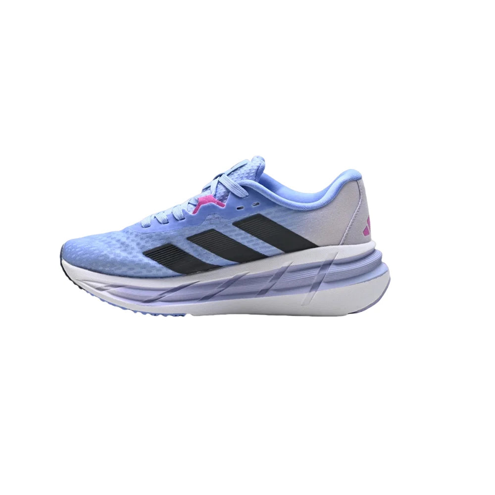 Adidas Original Adistar 3 Women and Men Blue Silver White Anti-slip Wear  Mesh Low-top Lace-up Casual Running Shoes ID3744