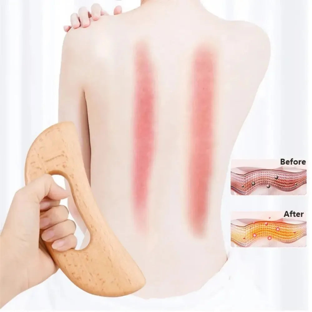 Wooden Gua Sha Tool Scraping Board Massage Tool Slimming Guasha Massage Board Gua Sha Scraper Body Massage Therapy Tool