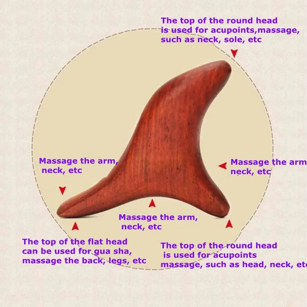 Wood Trigger Point Massage Gua Sha Tools,Professional Lymphatic Drainage Tools,Wood Therapy Massage Tools for Back Leg Hand Face