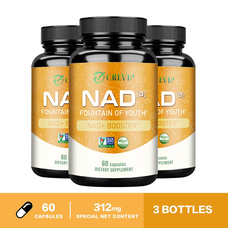 NAD Capsules - Natural Energy Supplement, Anti-aging, Promotes Cell Health and Enhances Immunity