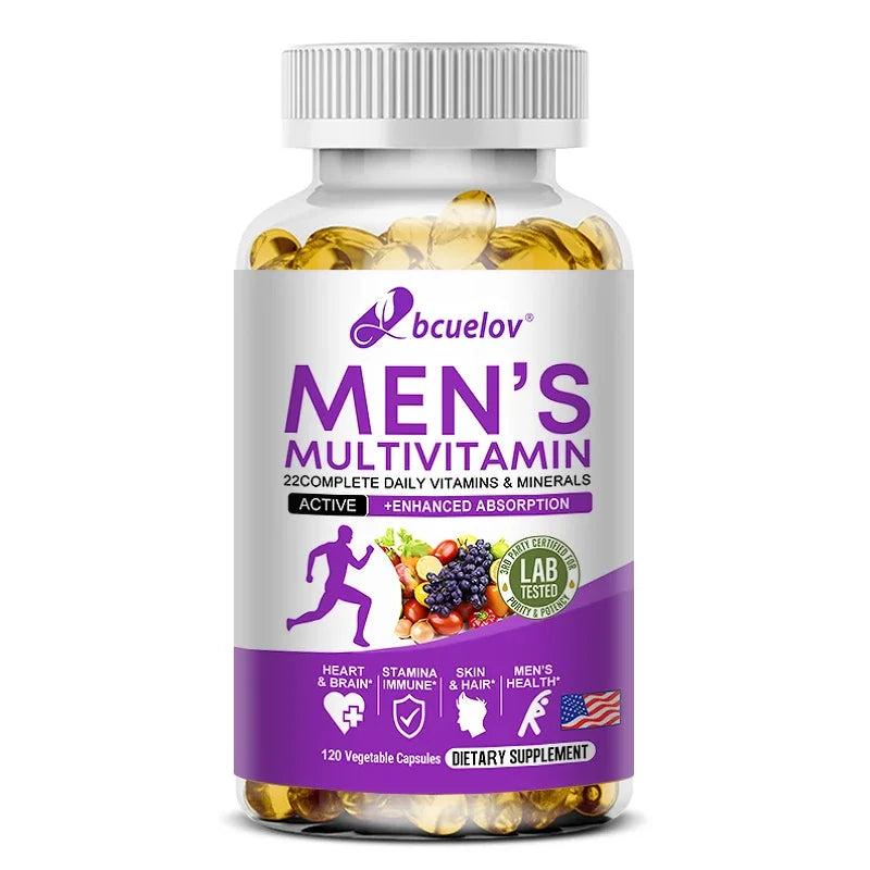 Vitamin Mineral Supplements for Men - Vitamin ABCDEK Magnesium Calcium Zinc Supports Skin Hair Nails Immunity