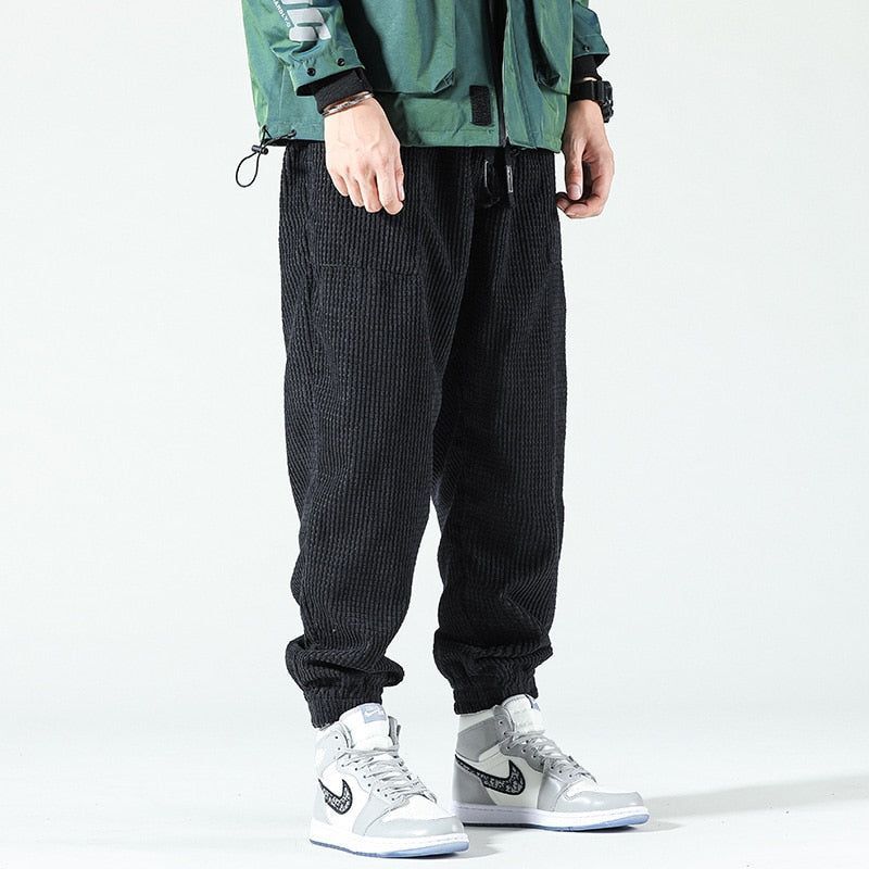 Men Baggy Joggers Fashion Streetwear Casual Fleece Harem Pants - Jointcorp