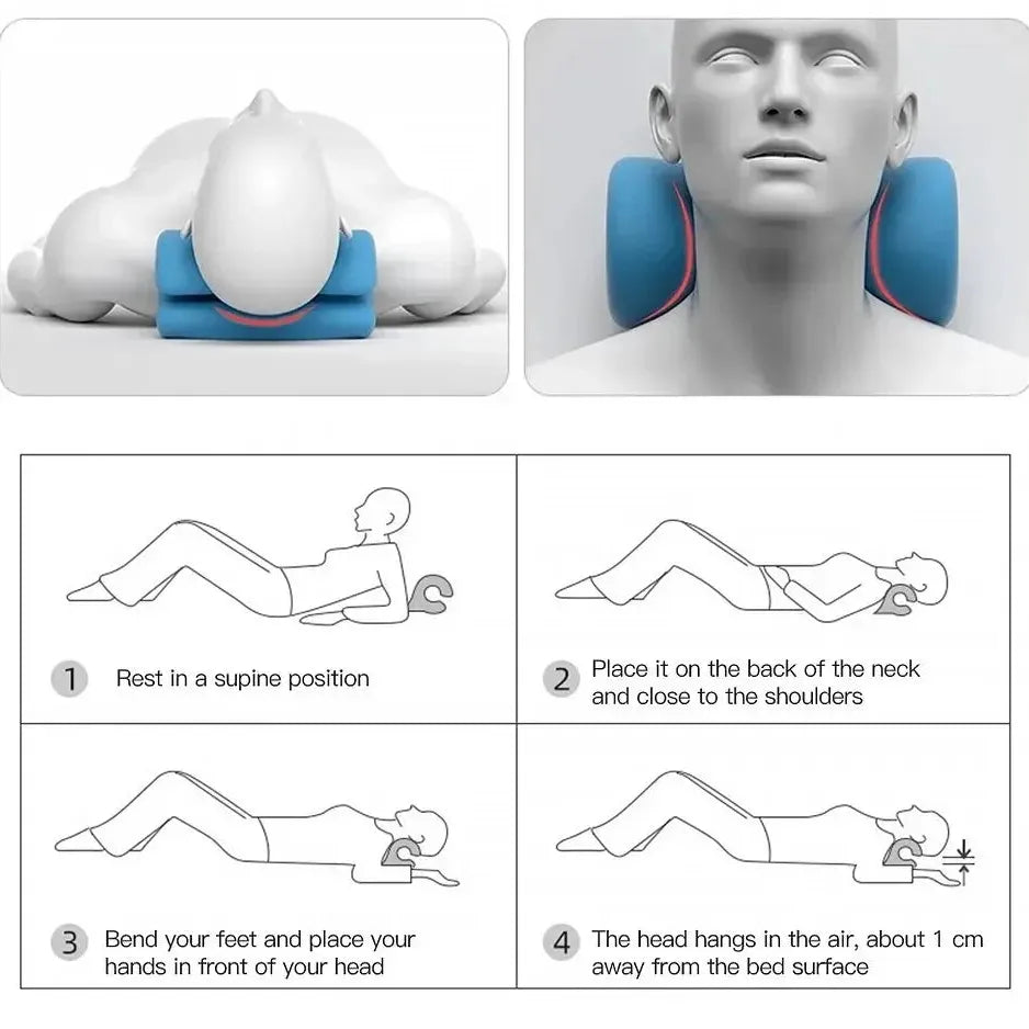 Cervical Massage Pillow U-shaped Pillow Gravity Shiatsu Cervical Massage Pillow Neck & Shoulder Stretch Neck Relaxation