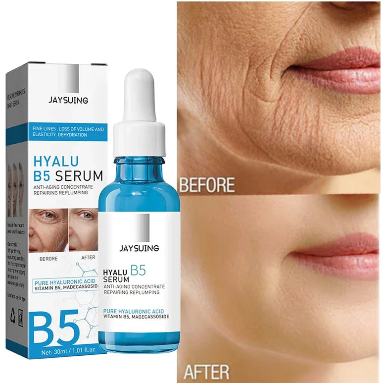 B5 Anti Wrinkle Face Serum Hyaluronic Acid Anti Wrinkle Aging Face Lift Tighten Reduce Finelines Moisturiing Essence Cosmetics