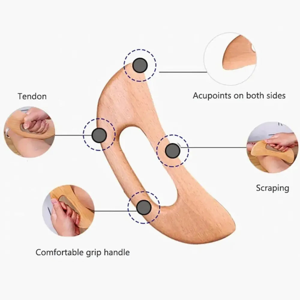 Wooden Gua Sha Tool Scraping Board Massage Tool Slimming Guasha Massage Board Gua Sha Scraper Body Massage Therapy Tool