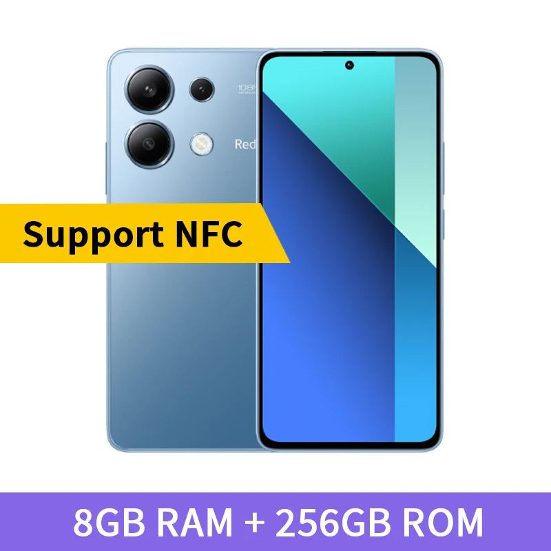 Global Version Xiaomi Redmi Note 13 4G Smartphone 108MP Triple Camera 120Hz AMOLED Snapdragon 685 Octa Core 33W Fast Charging