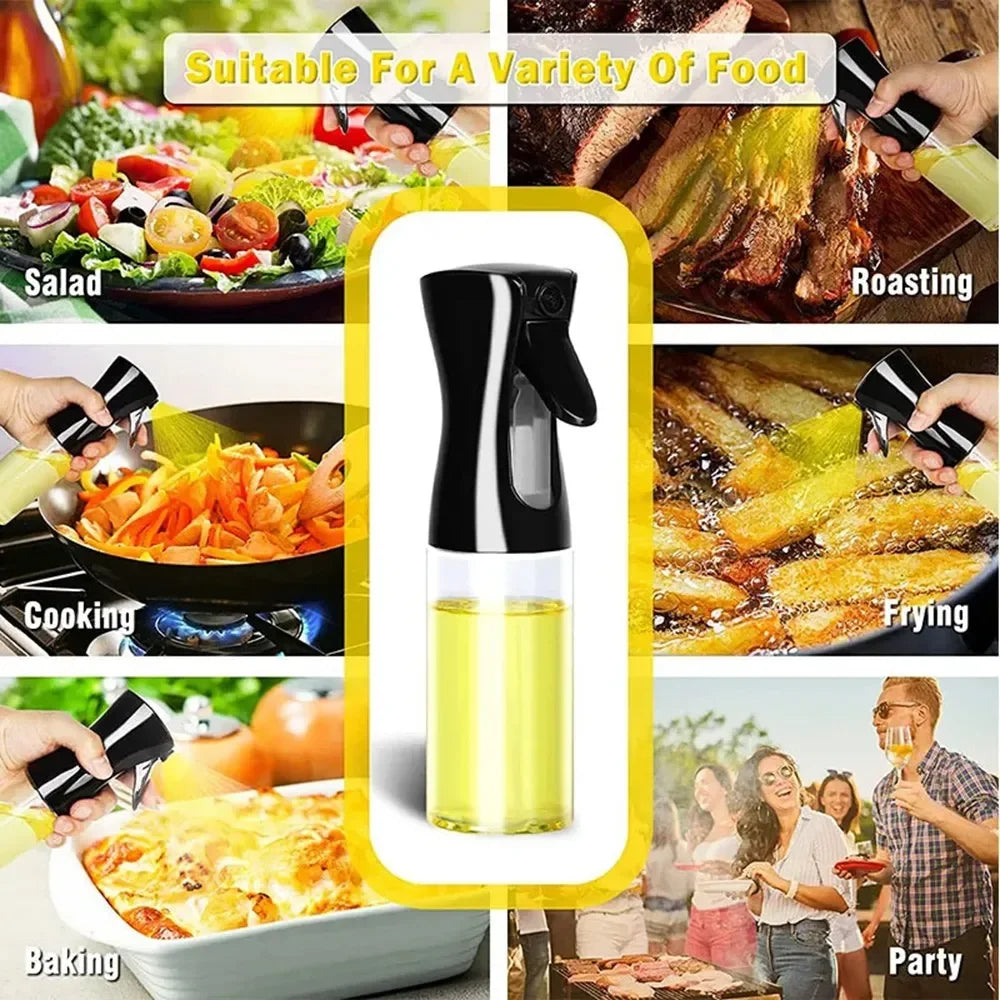 200/300ML Olive Oil Sprayer Empty Vinegar Oil Bottle Dispenser Salad BBQ Cooking Baking Kitchen Gadgets Mist Spray for Airfryer