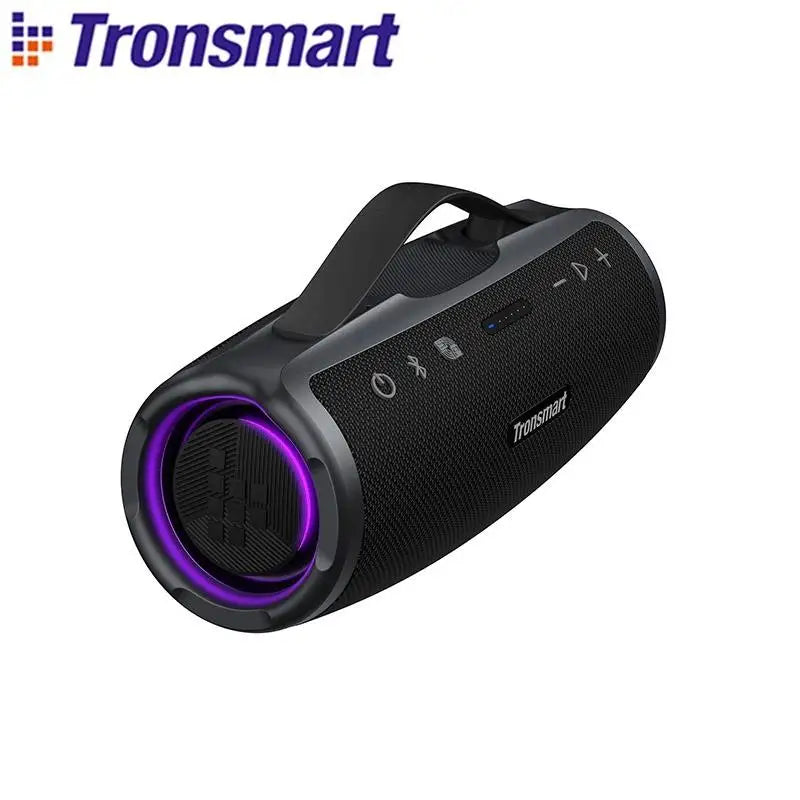 2025 Tronsmart Mirtune S100 Speaker 50W Bluetooth Speaker with IPX7 Waterproof, APP Control, Built-in Powerbank & Retractable