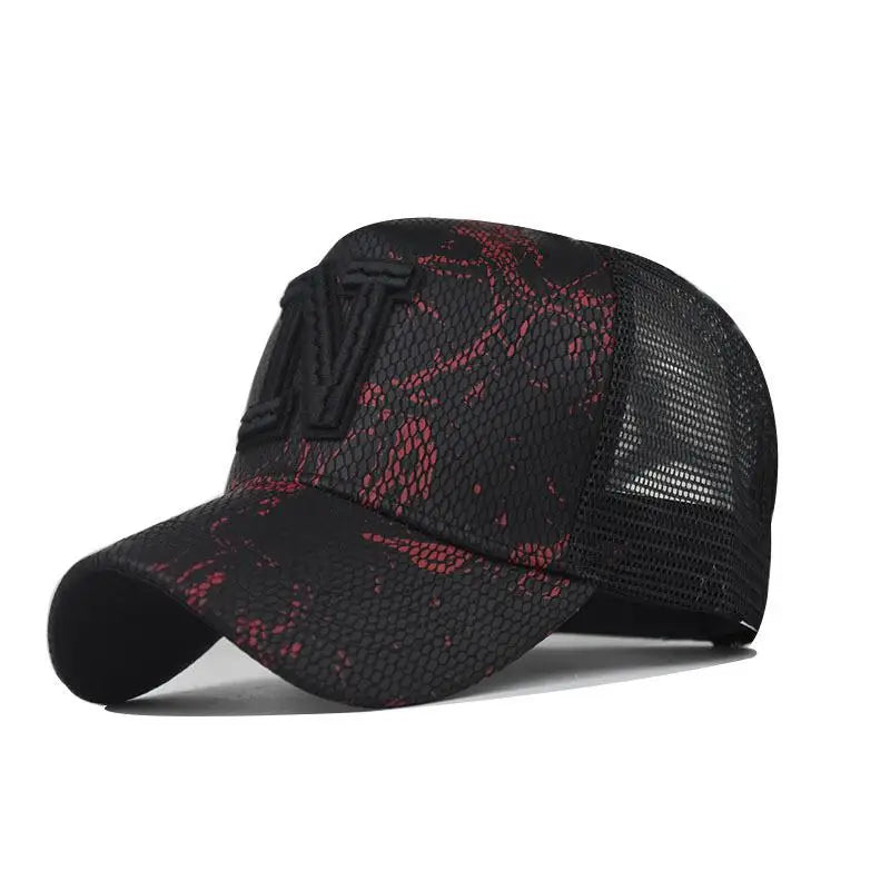 New Mesh Baseball Caps For Men Casual Embroidered Snap Back Mens Caps And Hats Spring And Summer Sun Protection Outdoor Gorras