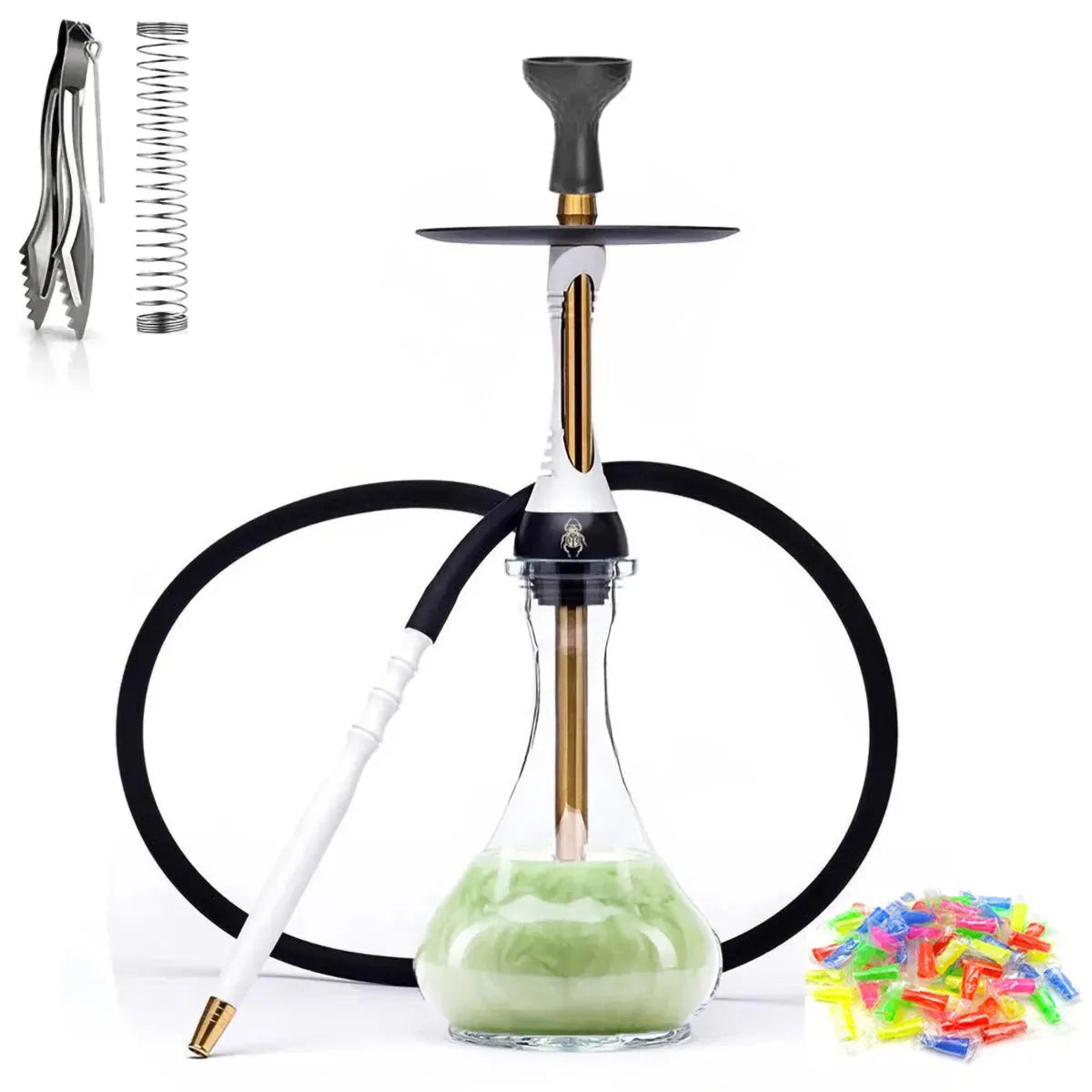 Premium Shisha Hookah Set Multicolor Sheesha Chicha Nargile Water Pipe Smoking Accessories