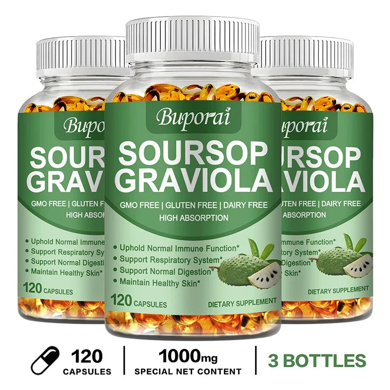 Soursop Graviola - Support,Regeneration,Stress Relief,Immune Digestion Cellular Beauty Health