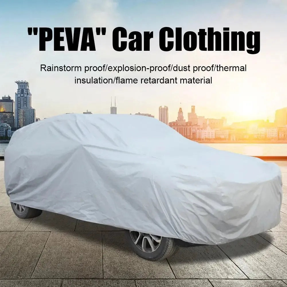 General Car Cover UV Protection Sunshade PEVA Waterproof Dust Scratch-proof Car Clothing Car Portable Car Protection