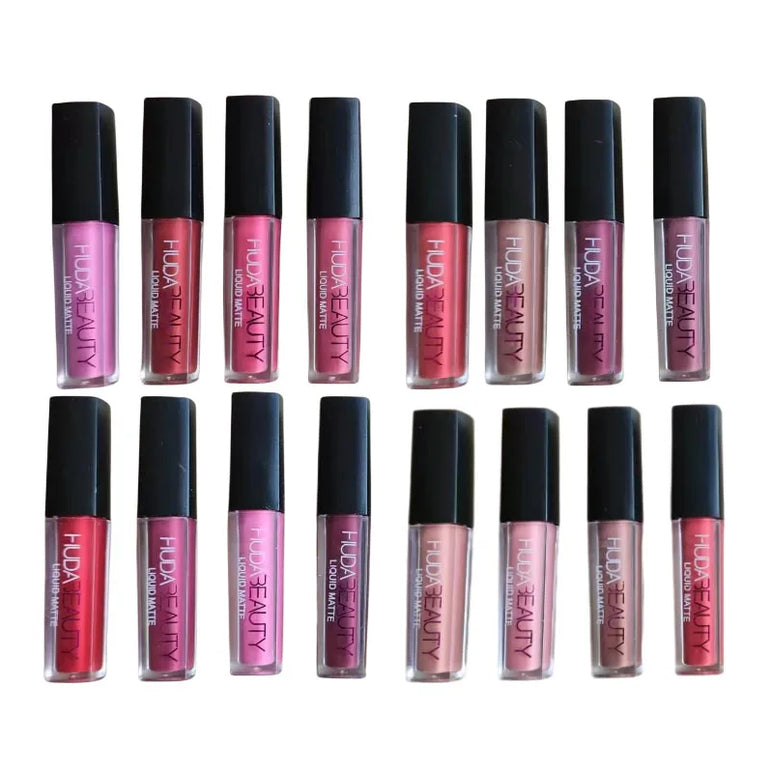 Nude Pink Red Liquid Matte Lip Gloss Kit Waterproof Lip Glaze Tint Non-stick Non-Fading Lipstick Lip Makeup Cosmetic Lip Care