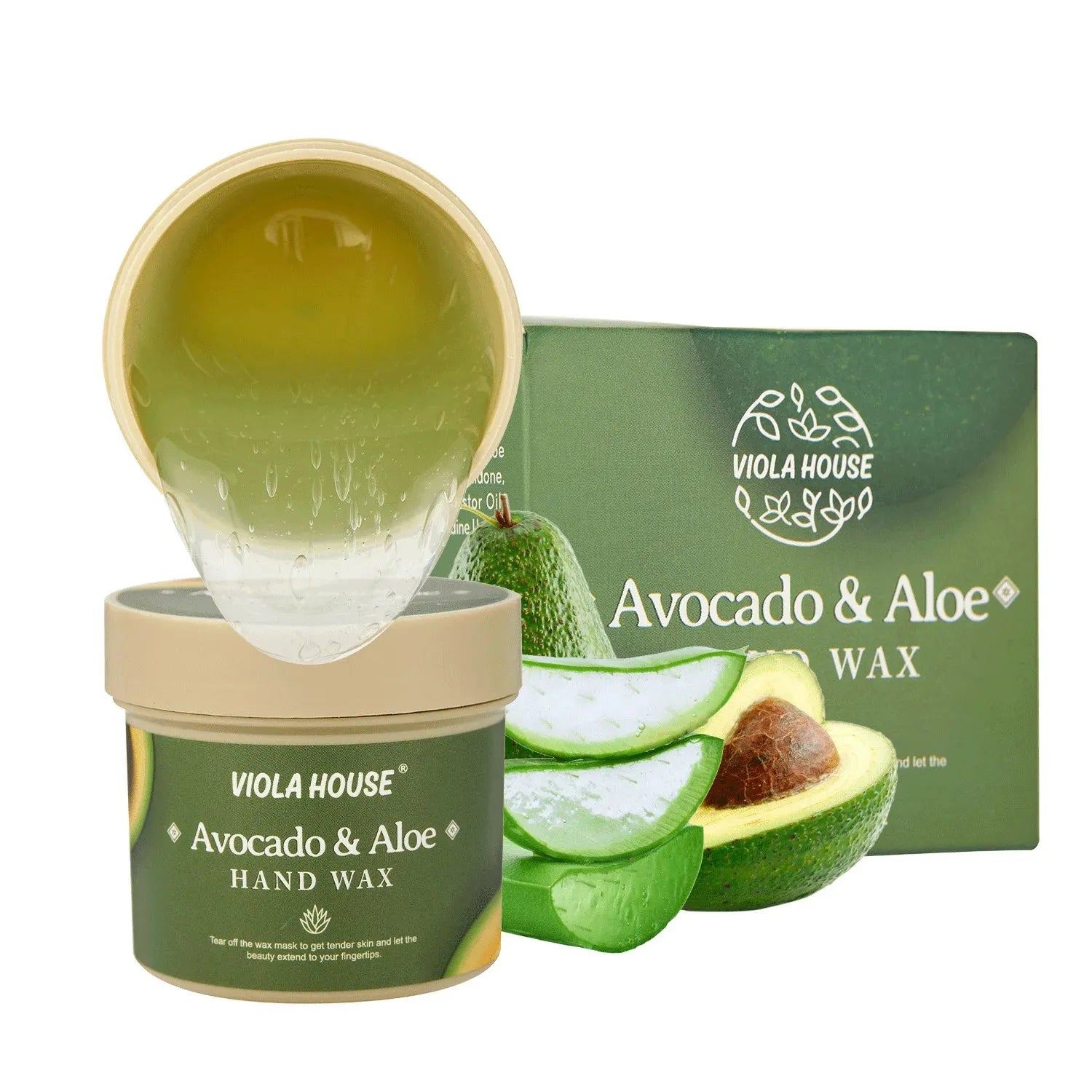 Hands Care Aloe vera Avocado & Honey Moisturizing Peel Off Hand Wax Mask Hydrating Exfoliating Nourish Skin 150g