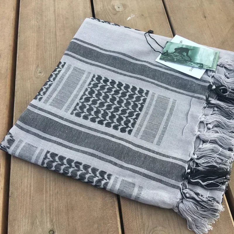 Women Men Scarf Bandana, Palestinian Kerchief Shawl Neck Tactical Men's Scarf Keffiyeh Palestine Shemagh Neckwarmer Shemag