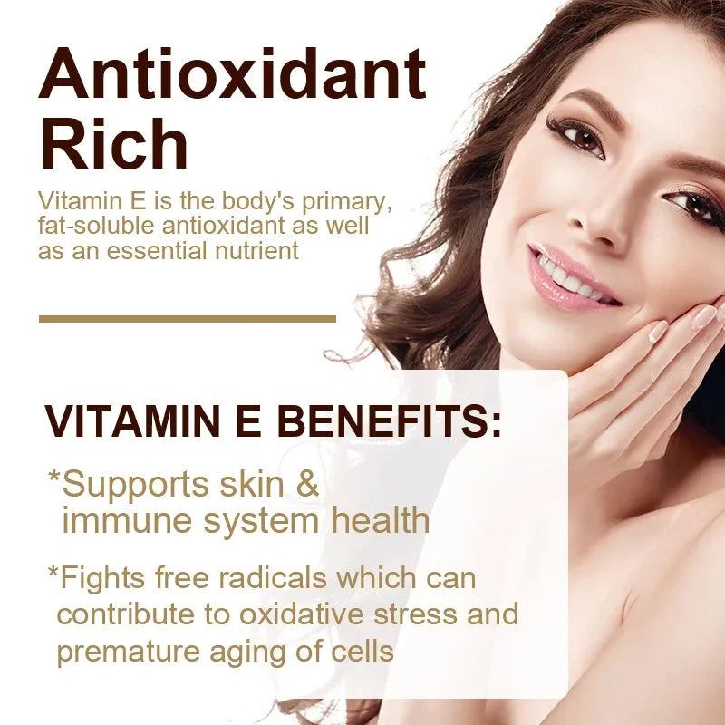 Vitamin E Capsules Improve Rough Skin Care Increase Immune System Supplement