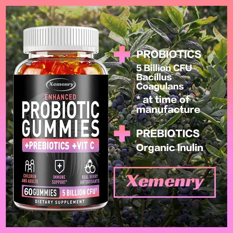 Probiotic for Adults and Children - 5 Billion CFU with Berry Antioxidants and Vitamins