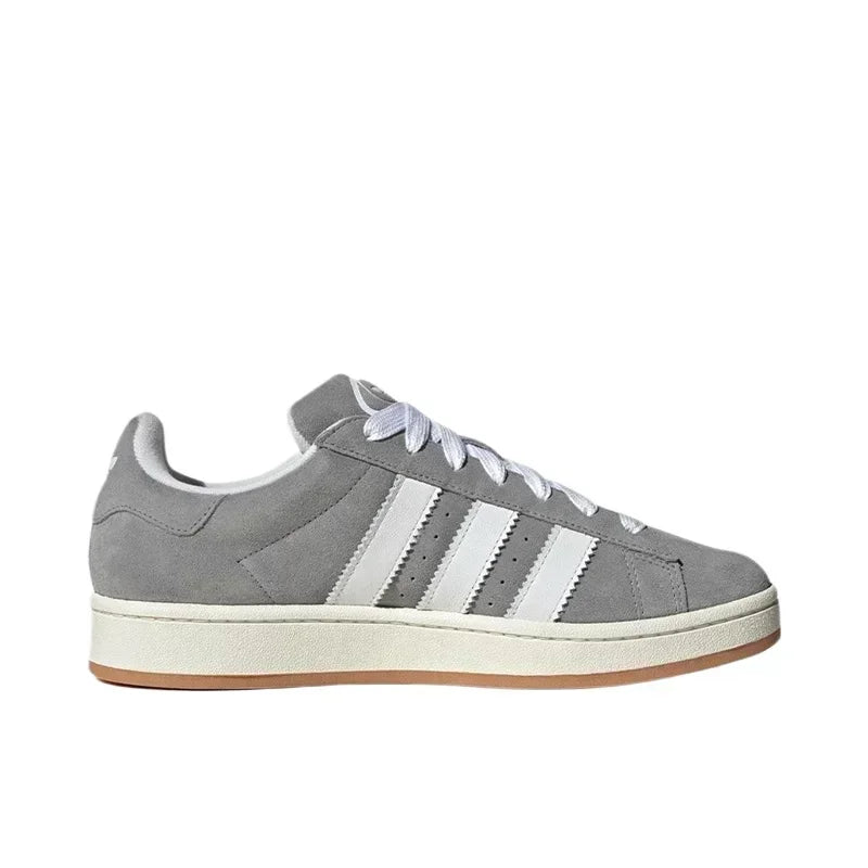 Adidas Originals Campus 00s Women Gray and White Low Top Fashion Sneaker Wear-resistant German Training Skateboarding Shoes