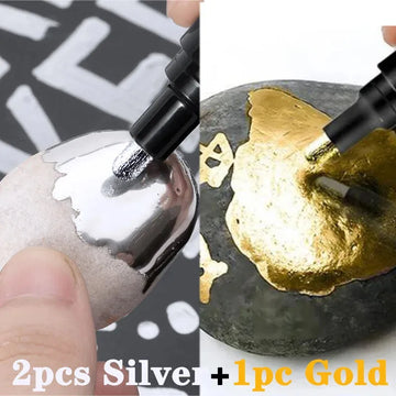 2pcs silve 1pc gold