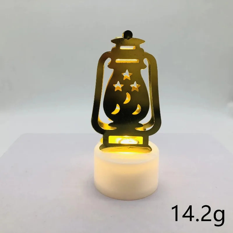 Eid Mubarak LED Candle Small Light Ramadan Kareem Decoration Home Islamic Muslim Festival Party Decoration Eid Al-Fitr Supplies