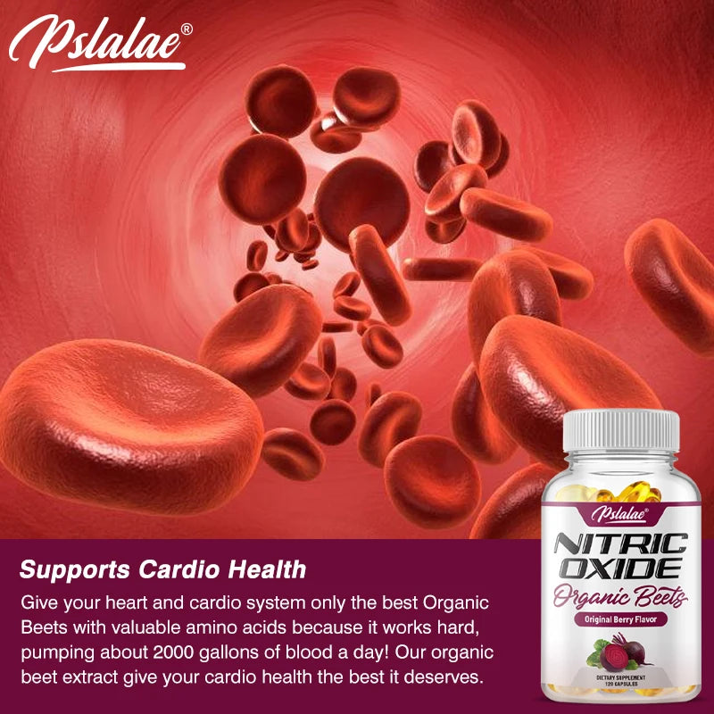 Nitric Oxide Supplement - with Beetroot - Energy, Strength & Endurance Support