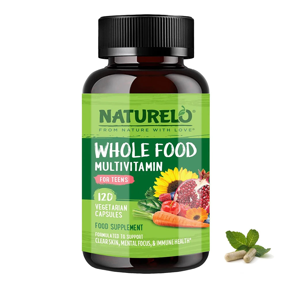 Natural Multivitamins for Teens - Natural Vitamins/Minerals for Boys and Girls - Supplements for Athletic Children