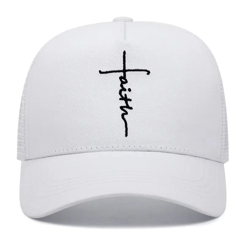 Fashion Faith Embroidery Baseball Cap Men Women Spring Summer sun Hats Cotton Snapback Hat Unisex Hip Hop Trucker Caps Gorras