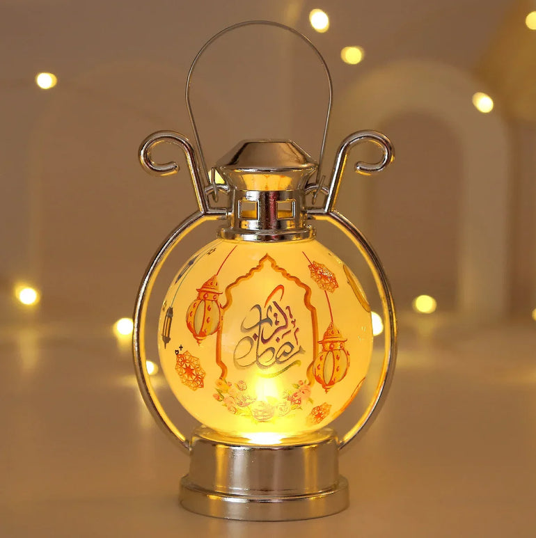 2025 Ramadan LED Lantern Light Eid Mubarak Decoration for Home Islamic Muslim Festival Party Ramadan Kareem Decor EID Al Adha