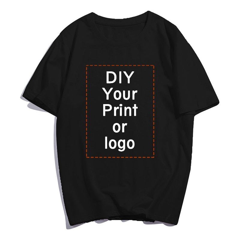 T-shirt Customized Printed fashion for Women Top DIY Your Like Photo or Logo White T-shirt Fashion Custom Female Top Tshirt - Jointcorp