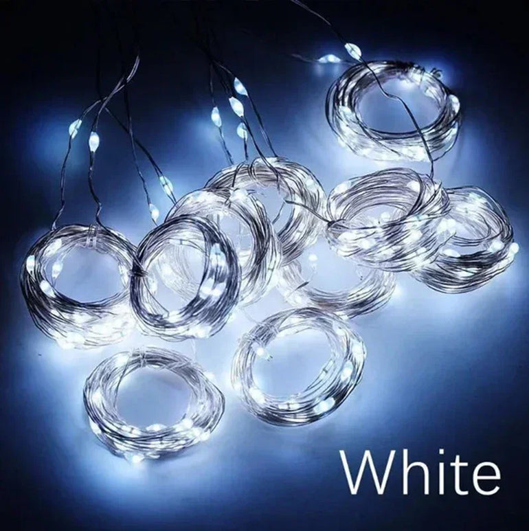 3M LED Curtain String Lights Fairy Decoration USB Holiday Garland Lamp 8 Mode For Home Garden Christmas Party New Year Wedding