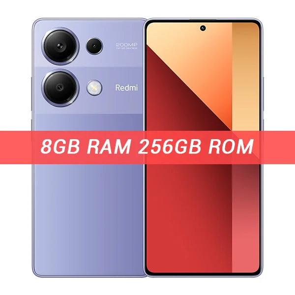 Global Version Xiaomi Redmi Note 13 Pro 4G Smartphone 200MP OIS Camera 120Hz  AMOLED Display 5000mAh 67W Turbo Charging MIUI 14