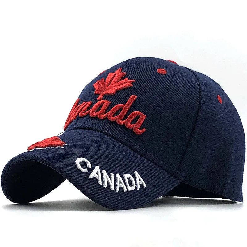 New Colors Contrast Canada Embroidered Baseball Cap For Men Women High Quality Snapback Hat Dad Hats Fishing Cap Bone Gorra