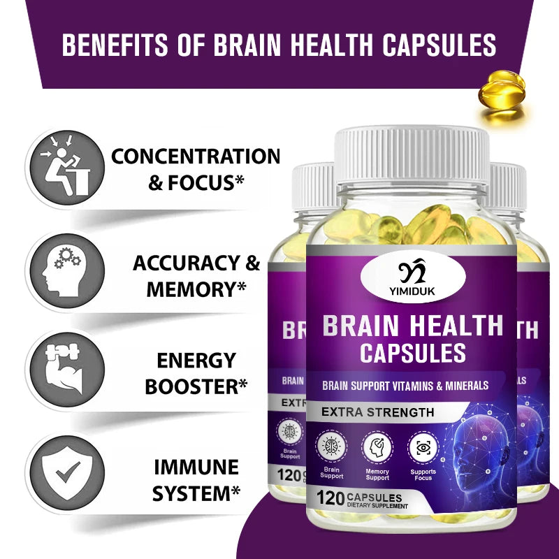 Phosphatidylserine Capsule Brain Booster Nootropics Improve Memory and Focus Smarter Brain Health Supplement