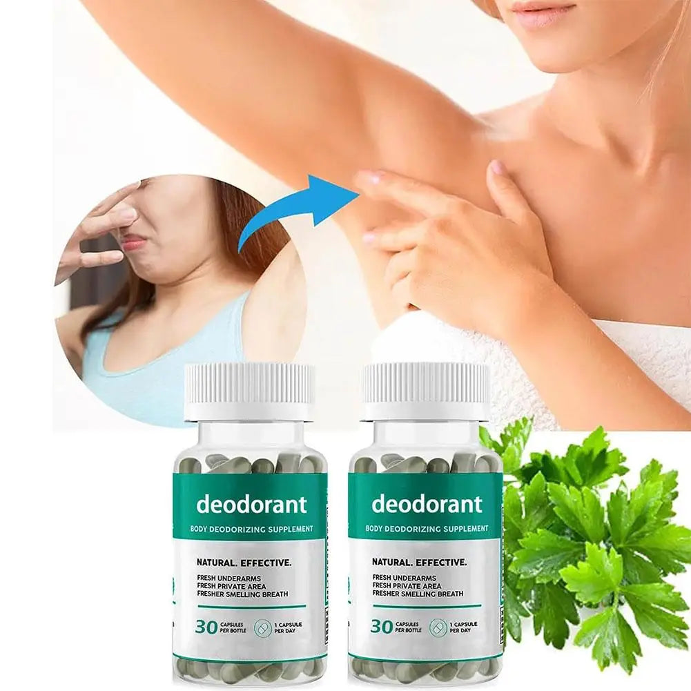 30 Capsules Deodorant Body Deodorizing Supplement Fresh Underarms Fresh Private Area Fresher Smelling Breath