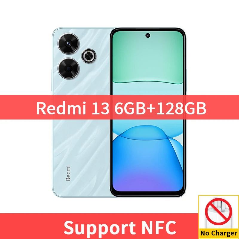 Global Version Xiaomi Redmi 13 Smartphone 108MP Main Camera 5030mAh Battery MTK Helio G91-Ultra 6.79“  Display 33W Fast Charging