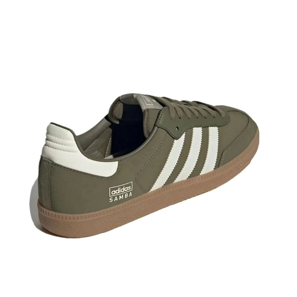 Adidas Originals Samba Gazelle OG Women and Men Cloth Olive Green Retro Low Top Non-slip German Training Board Shoes 1E3440