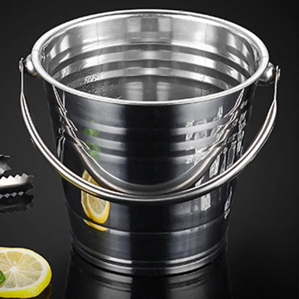 Beer Cooling Bucket Bar Utensils Champagne Beer Bucket Ice Maker Stainless Steel Wine KTV Bar Kitchen Party