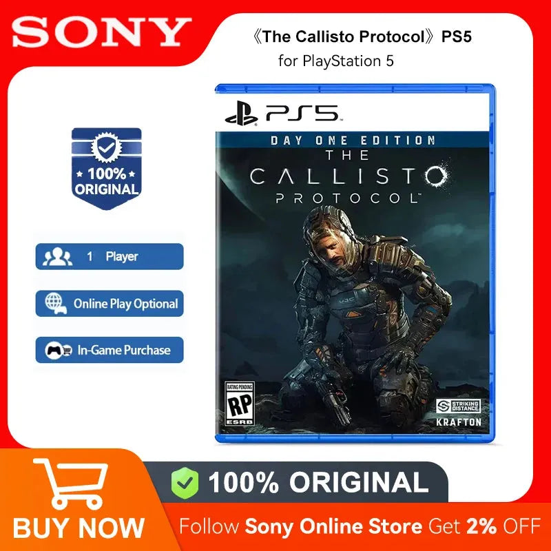 Sony PlayStation 5 The Callisto Protocol DAY ONE EDITION PS5 Game Deals for Platform PlayStation5 PS5 Game Disks