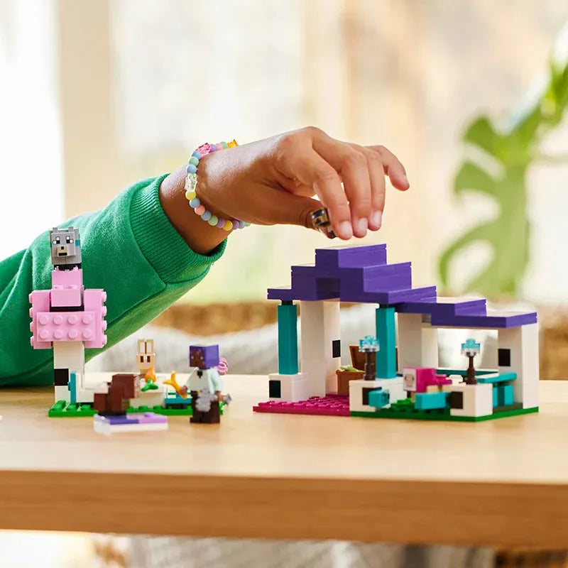 LEGO Minecraft Series 21253 Animal Shelter Children's Puzzle Building Blocks