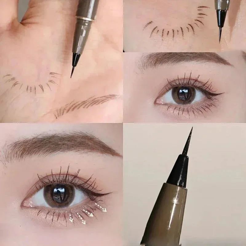 Liquid Eyebrow Pencil Waterproof Eyebrow Pen 0.05MM Ultra Thin Head Eyebrow Pen Sweatproof Eye Eyebrown Enhancers