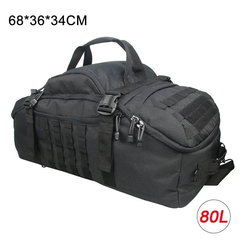 40L 60L 80L Sport Travel Bag Molle Tactical Backpack Gym Fitness Bag Large Duffle Bags for Camping Hunting Fishing