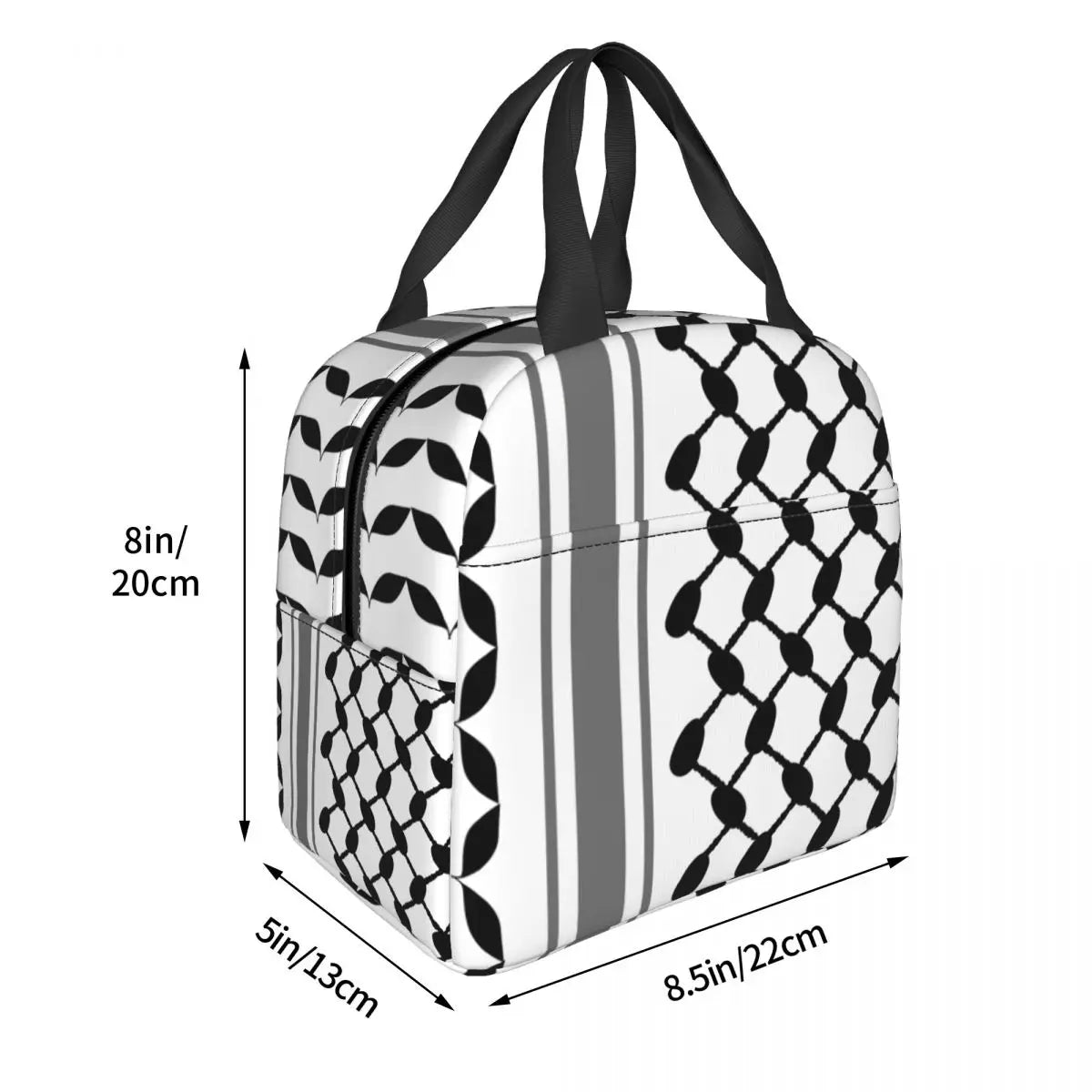 Custom Arabic Keffiyeh Traditional Pattern Lunch Bag Men Women Thermal Cooler Insulated Lunch Box for Student School