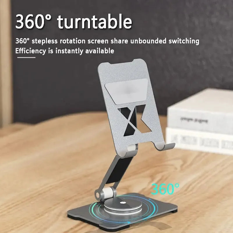 360 Rotate Metal Desk Mobile Phone Holder Stand For iPhone iPad Xiaomi Adjustable Desktop Tablet Holderl Table Cell