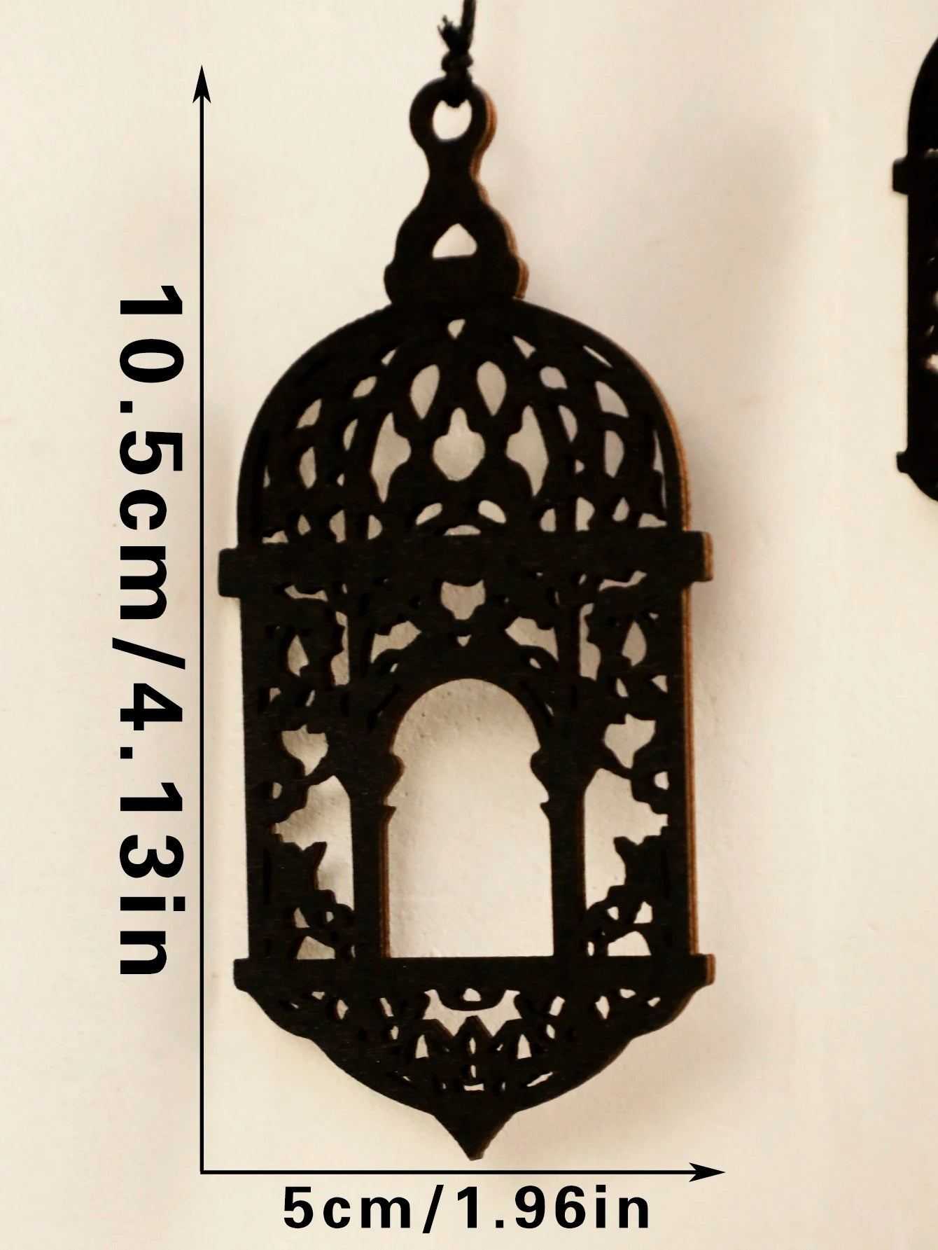 Wooden Hollow Moon and Star Lantern – DIY Ramadan Hanging Decor, Islamic Eid Mubarak Festival Decorations，Ornament Islamic Gifts