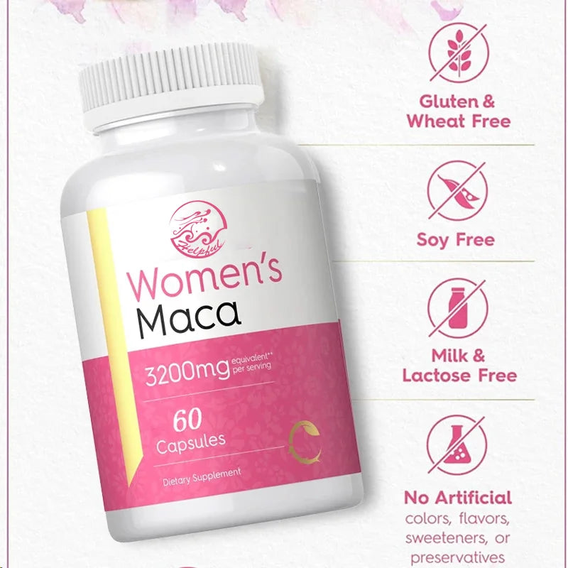 Women's Macagen Capsules 3200mg, 60 capsules | Non GMO, gluten free supplement