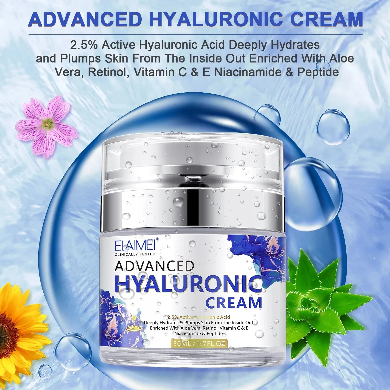 Retinol Face Cream Firming Brightening Moisturizing Hyaluronic Acid Vitamin C Facial Cream skincare Face Creams