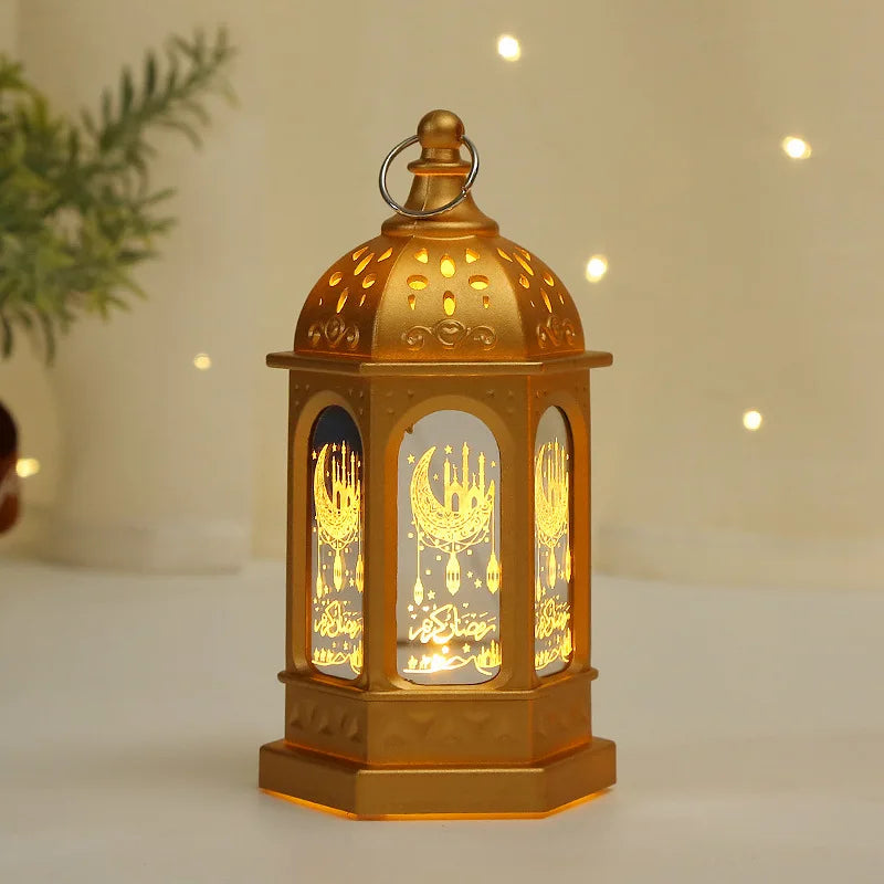 Ramadan LED Lantern Light Eid Mubarak Decoration for Home Islamic Muslim Festival Party Ramadan Kareem Decor EID Al Adha 2025