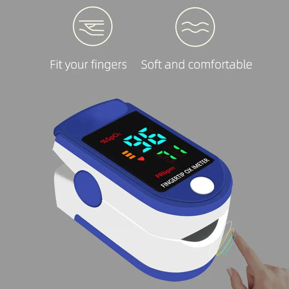 1pcs Digital Finger Oximeter Family OLED Pulse Cximeter Display Oxymeter Fingertip Health Diagnostic Monitor Or 1pcs Just Bag