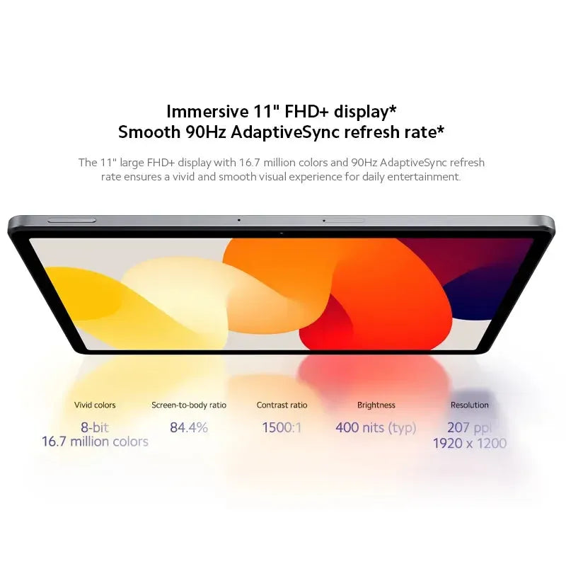 Global Version Xiaomi Redmi Pad SE Mi Tablet Snapdragon® 680 Quad speakers Dolby Atmos® 90Hz 11" Display 8000mAh