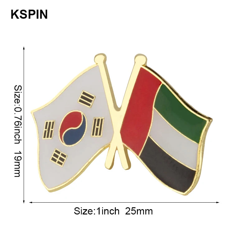 United Arab Emirates Flag Brooches Lapel Pin Flag badge Brooch Pins Badges